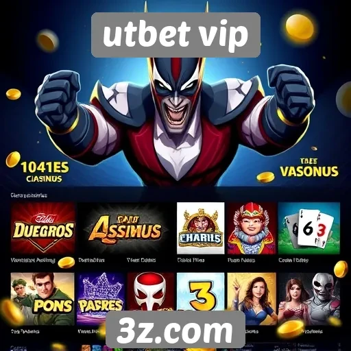 Variedade de jogos disponíveis no utbet vip